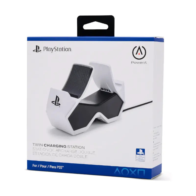 PowerA Twin Charging Station for DualSense Wireless Controllers – Officially Licensed for PlayStation 5